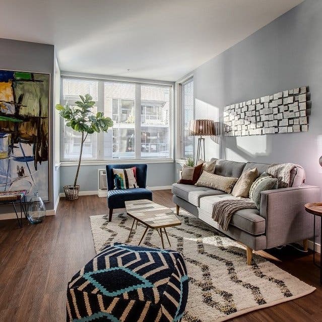 Osprey Apartments - urban one-bedroom living room
